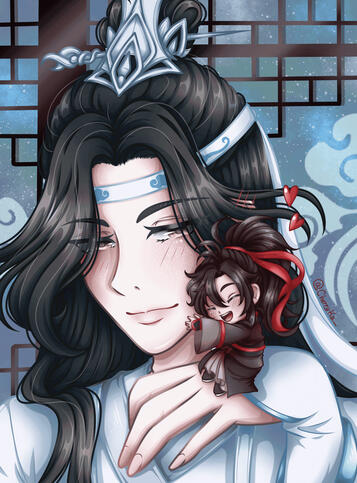 Lan Zhan and little Wei Wuxian